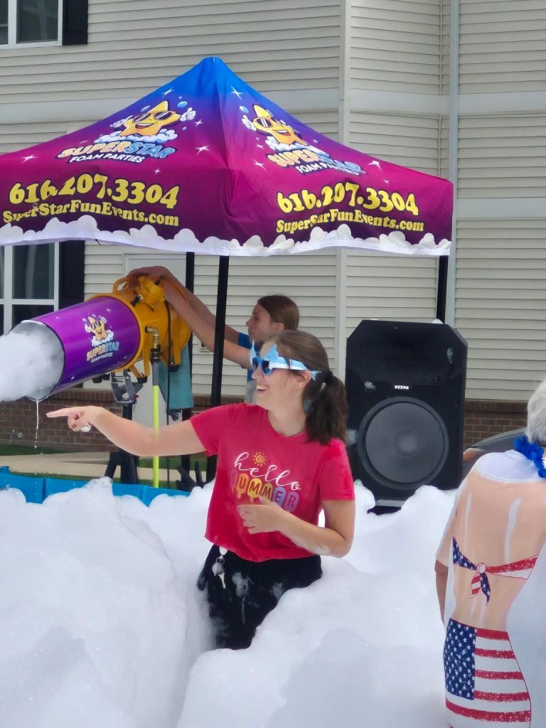 Experience a Colourful Foam Party Adventure in Michigan