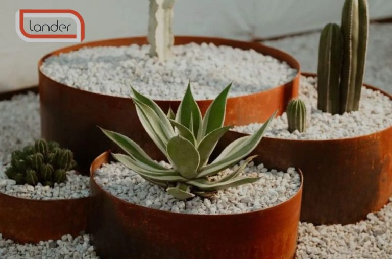 Durable steel edging for striking garden boundaries