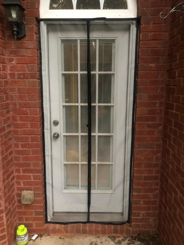 Keep bugs out with a simple door screen that seals effortlessly