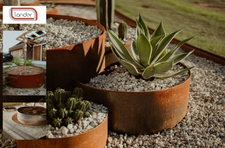 Durable Weathering Steel Rings for Outdoor Spaces