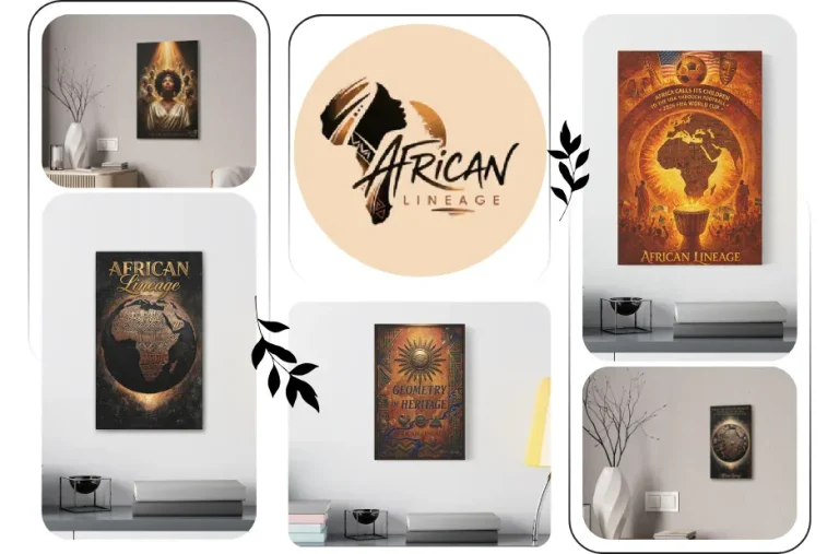 Stunning African Geometric Poster Wall Art Featuring Unique Cultural Patterns for Modern Home Decor