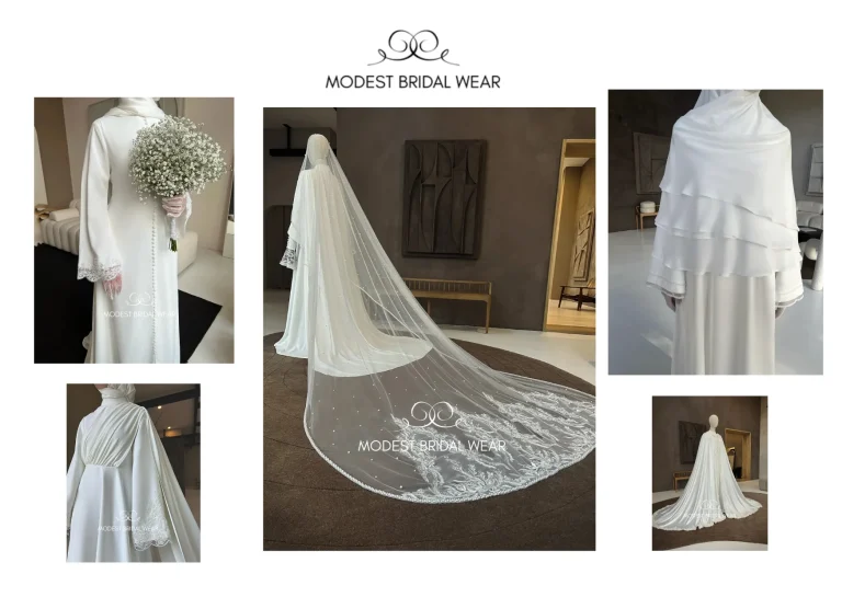 Elegant Amina Wedding Dress Collection for Modest and Beautiful Bridal Wear