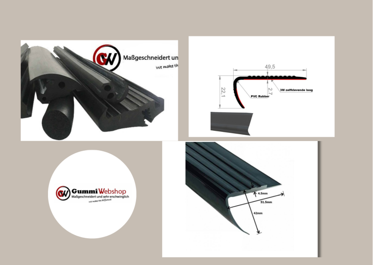 T-Profile aus EPDM-Qualität für zuverlässige Dichtungen bei Gummiwebshop.de