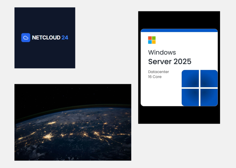 Serveur VPS Windows fiable de Netcloud24 avec Windows Server, RDS et assistance 24h/24